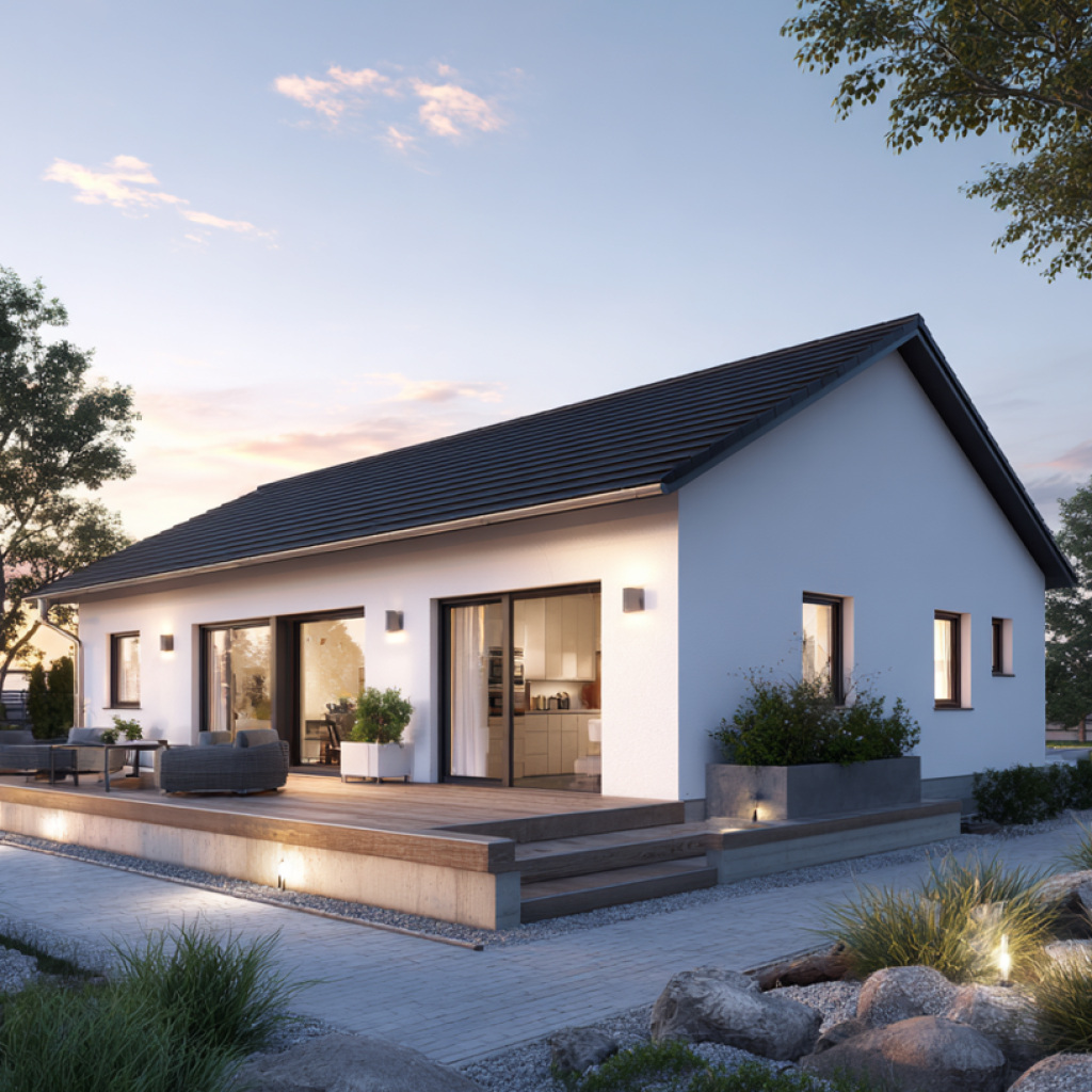 bungalow-außenansicht